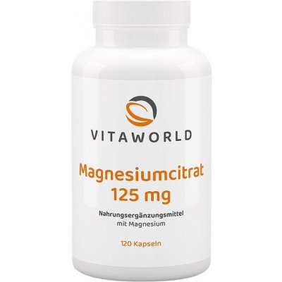 Vitaworld Magnesium Citrate 125 mg 120 kapslí – Hledejceny.cz