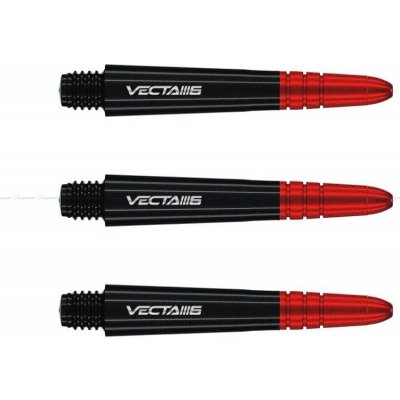 Winmau Vecta Blade 6 plastové s hliníkovým topem černé krátké – Zboží Dáma