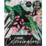 Craft ID CR1140 třpytivé antistresové omalovánky květiny – Sleviste.cz