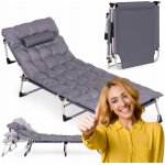 KIK KX3910 Skládací polní lůžko Tourist 198 cm tmavě šedá – Hledejceny.cz