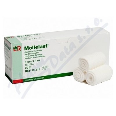 Mollelast Obinadlo elastické fixační 4cm x 4m 20 ks