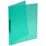 Karton P+P 2 kroužkový pořadač A5 25 mm průhledný zelený – Zboží Živě