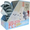 Interaktivní hračky Mikro Trading Kočka plyšová chodící a běžící 15,5 cm