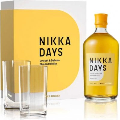 Nikka Days 40% 0,7 l (dárkové balení 2 sklenice) – Zbozi.Blesk.cz