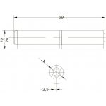 Rozebiratelný navařovací pant 7 variant Varianta: 2. varianta 14x65x22x2,5mm – Hledejceny.cz