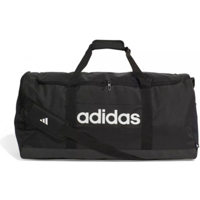 adidas Linear Duffel L BLACK/BLACK/WHITE černá 65 L – Zboží Dáma