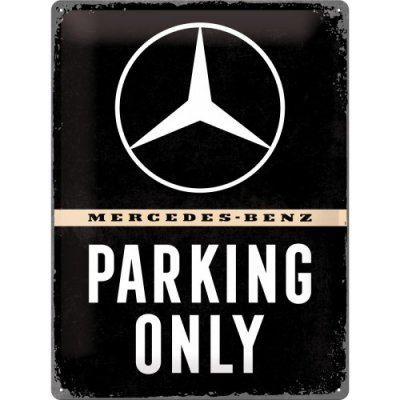 Postershop Plechová cedule: Mercedes-Benz Parking Only - 40x30 cm – Hledejceny.cz