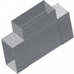 UNITRADE HK T-kus 90° 50 x 100 horizontální – Hledejceny.cz