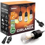 ecoPLANET Venkovní řetěz GIRLAND 20m + 41x LED žárovka 1W EGI004 – Zboží Mobilmania