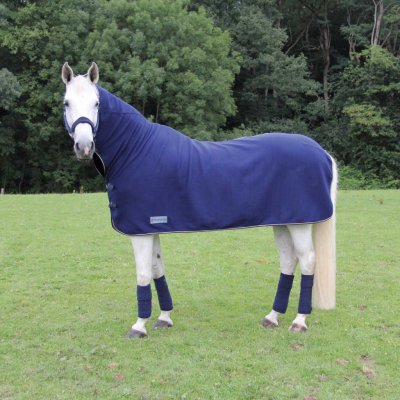 Waldhausen Odpocovací fleecová deka s krkem Economic námořnická modř – Sleviste.cz