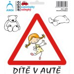 ARCH Samolepka Dítě v autě - veselá holka
