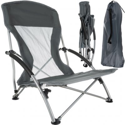 TRIZAND Křeslo CAMP LOW CHAIR šedá – Hledejceny.cz