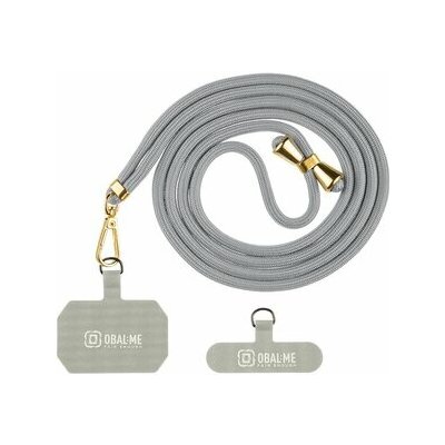 Popruh OBAL:ME NeckTag Allure na Telefon Light grey 143787 – Zboží Mobilmania