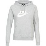 Nike W NSW essential hoodie PO melange šedá – Zboží Mobilmania