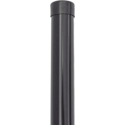 Sloupek kulatý o průměru 48mm - poplastovaný ANTRACIT Výška sloupku: 250cm – Sleviste.cz