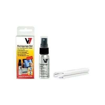 V7 CLEANING SET SMARTPHONE - TABLET PUMPSPRAY 25 ml CLOTH – Zboží Mobilmania