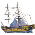 Směr Model Falcon Pirátská loď 24 7x27 6cm v krabici 34x19x5 5cm černá 1:120 – Hledejceny.cz