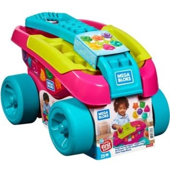 Mega Bloks FB Scooping Wagon červený