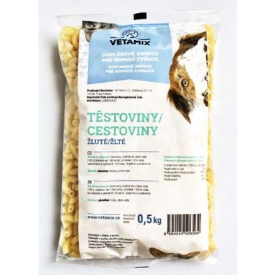 Vetamix Těstoviny žluté 0,5 kg – Zbozi.Blesk.cz