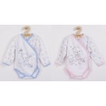 NEW BABY Kojenecké celorozepínací body New Baby Bears růžové – Zboží Dáma