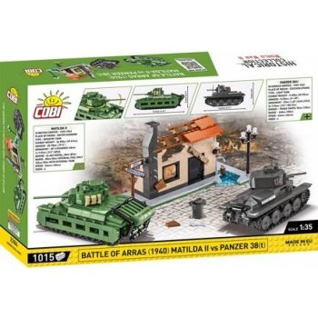 COBI 2284 World War II 1:35 Bitva u Arrasu 1940 Matilda II vs Panzer 38(t)