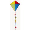 Drak Teddies Drak létající nylon barevný 70x60cm