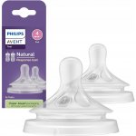 Philips Avent Savička Natural Response SCY964/02 průtok 4 střední transparentní 2 ks – Hledejceny.cz