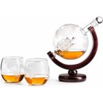 VOG Karafa Globus s gravírovanými sklenicemi 850 ml – Zboží Mobilmania