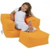 Sedací vak a pytel Atelier del Sofa Garden Bean Bag Kids Single Seat Pouffe oranžová