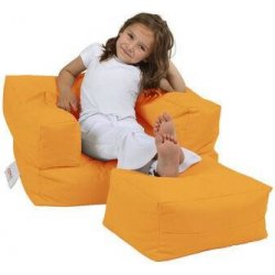 Atelier del Sofa Garden Bean Bag Kids Single Seat Pouffe oranžová