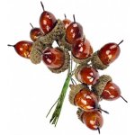 Lepaso Větvička bobule přízdoba pvc 4ks/6cm antracitová – Zboží Mobilmania