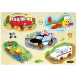 Woody puzzle muzikální dopravní prostředky zvukové set 5 dílků – Zbozi.Blesk.cz