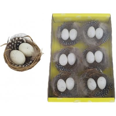 Velikonoční vajíčka v hnízdě, 6 ks X5773 – Zbozi.Blesk.cz