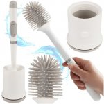 Ruhhy 25881 Silikonový kartáč na WC bílý – Zboží Mobilmania