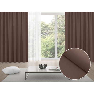 Biante Zatemňovací závěs Blackout BKS-409 Čokoládově hnědý - šířka 140 cm 140x190 cm – Hledejceny.cz