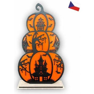 JH WoodArt Halloweenová dekorace zámek 18 cm – Hledejceny.cz