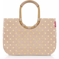 Reisenthel Loopshopper L Frame Metallic dots coffee