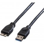 Roline 11.02.8872 USB, USB 3.2 Gen1 (USB 3.0 / USB 3.1 Gen1) USB-A zástrčka, USB Micro-A zástrčka, 0,8m, černý – Hledejceny.cz
