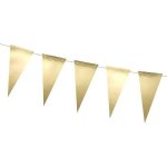 Vlaječková girlanda zlatá metalická 215 cm – Zboží Dáma
