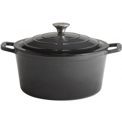 APS Litinový hrnec s poklicí 5 STARS 28 cm, 6l, šedý – Zboží Dáma