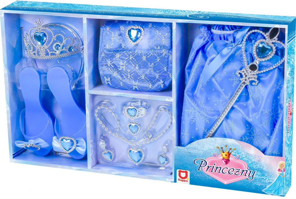 Rappa Sada princezna modrá v krabici 8 ks