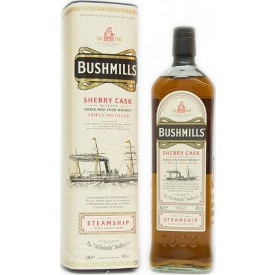 Bushmills Steamship SHERRY 40% 1 l (tuba) – Hledejceny.cz