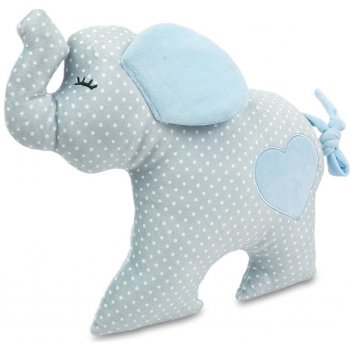 SleepWell Plyšák-polštář slon z mikrospandexu modrý 30 cm
