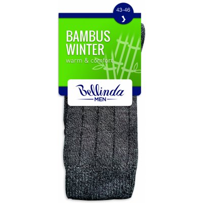 Bellinda pánské zimní ponožky BAMBUS WINTER SOCKS černá – Zboží Mobilmania