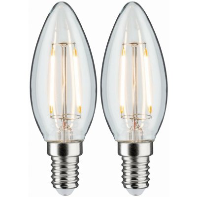 Paulmann LED svíčka Filament E14 230V 2x250lm 2x2,7W 2700K čirá – Hledejceny.cz