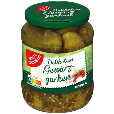 G&G Nakládané okurky v kořeněném nálevu 670 g – Zboží Dáma