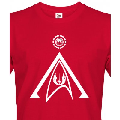 Bezvatriko.cz pánské tričko Star Trek Canvas pánské tričko s krátkým rukávem 1967 červená – Zboží Mobilmania