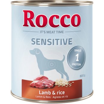 Rocco Sensitive jehněčí s rýží 24 x 0,8 kg