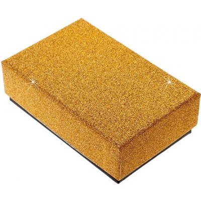 Šperky eshop Dárková krabička na set nebo náhrdelník - třpytivý povrch zlaté barvy Y07.11 – Zboží Dáma