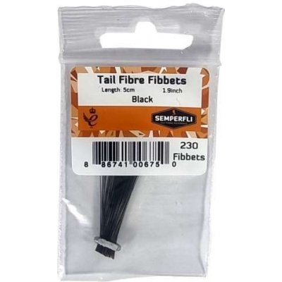 Semperfli Syntetická Pera Tail Fibre Fibbets Black – Hledejceny.cz